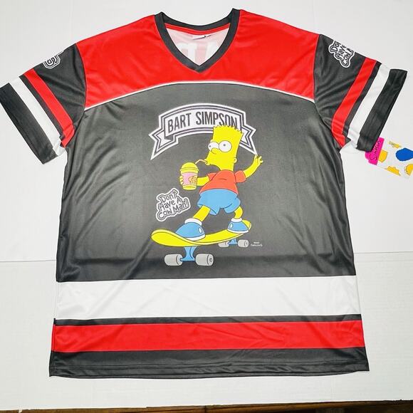 Bart Simpson Men’s Large Graphic Soccer Jersey - Picture 5 of 9